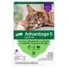 Elanco Advantage II Large Cat 2-Month Dose Flea and Tick Spot-on Treatment - 9+ Lbs - Purple - 6 Pack