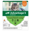 Elanco Advantage II Small Cat 2-Month Dose Flea and Tick Spot-on Treatment - 5-9 Lbs - Orange - 2 Pack