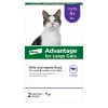 Elanco Advantage Large Cat 2-Month Dose Spot-on Topical Flea and Tick Treatment - 9+ Lbs - 2 Pack