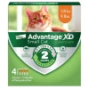 Elanco Advantage XD Extended Small Cat 8-Month 4-Dose Flea and Tick Spot-on Treatment - 1.8-9Lbs - 4 Pack