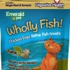 Emerald Pet Wholly Fish! Tuna + Digestive Health Crunchy Cat Treats - 3 oz Bag