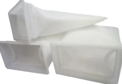 EShopps 300 Micron Rectangular Filter Sock - 4" Inch - 3 Pack
