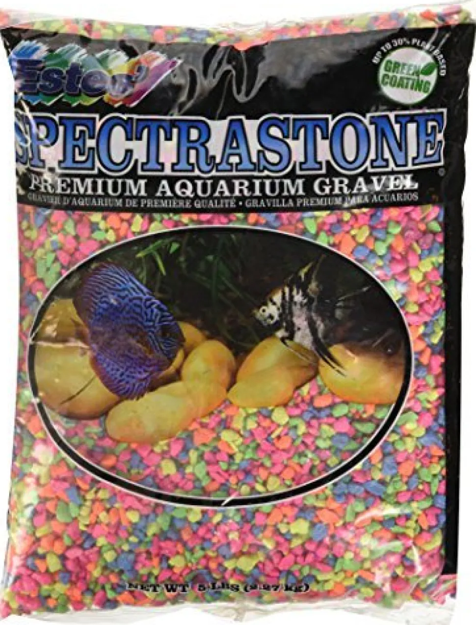 Estes PermaGlo Gravel - Rainbow - 5 lb - Pack of 6