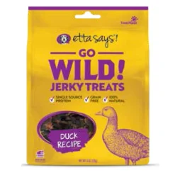 Etta Says Dog Wild Jerky Treats Duck - 6 Oz