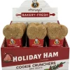 Etta Says Holiday Ham Cookie Cruncher Dog Biscuits - 5 Inches - 1 Oz - 24 Count