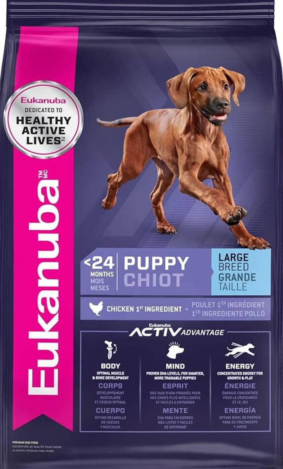 Eukanuba Chicken Early Activ Advantage Medium-Breed Puppy Formula Dry Dog Food - 4.5 Lbs
