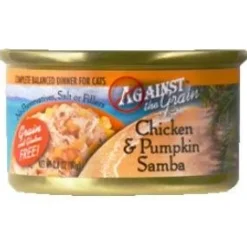 Evanger's 'Against the Grain' Chicken & Pumpkin Samba Dinner Shreaded Canned Cat Food - 2.8 oz Cans - Case of 24
