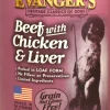 Evanger's Beef Chicken & Liver All Meat Classic Canned Wet Dog Food - 13 oz Cans - Case of 12