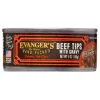 Evanger's Beef Tips with Gravy Super Premium Canned Cat Food - 5.5 oz Cans - Case of 24
