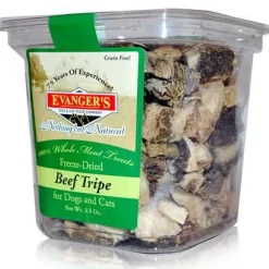 Evanger's Beef Tripe Freeze-Dried Treats for Dogs and Cats - 3.5 oz Bag