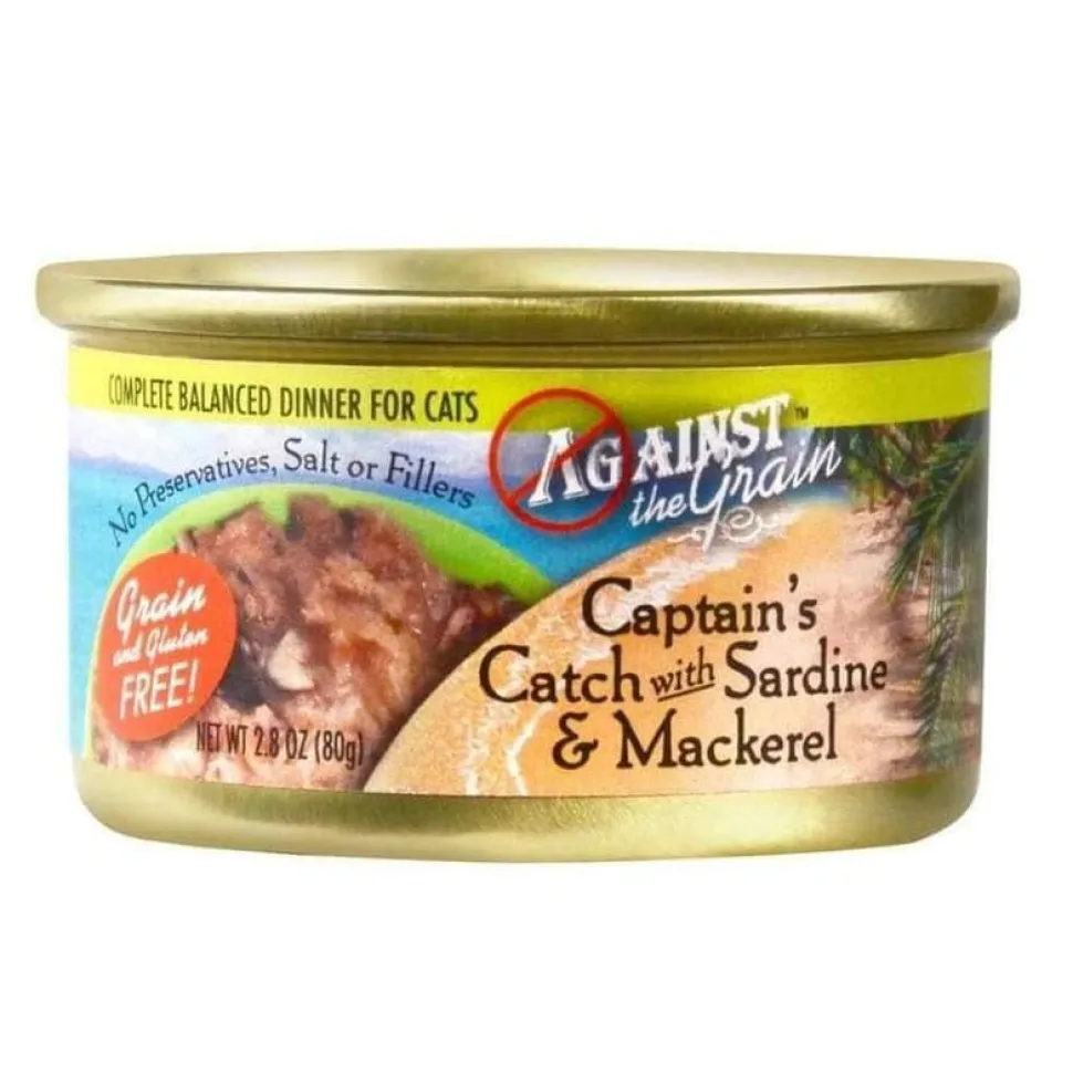 Evanger's Captain's Catch with Sardine & Mackerel Dinner Canned Cat Food - 2.8 Oz - Case of 24