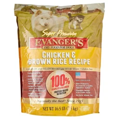 Evanger's Chicken & Brown Rice Super Premium Dry Dog Food - 16.5 lb Bag