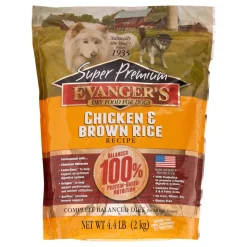 Evanger's Chicken & Brown Rice Super Premium Dry Dog Food - 4.4 lb Bag