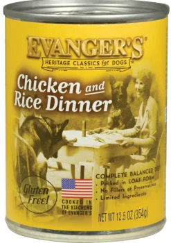 Evanger's Chicken & Rice Complete Classic Canned Dog Food Dinners - 13 oz Cans - Case of 12