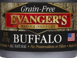 Evanger's Grain-Free Buffalo Canned Cat and Dog Food - 6 Oz - Case of 24