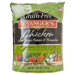 Evanger's Grain-Free Chicken with Sweet Potato & Pumpkin Dry Dog Food - 16.5 Lbs