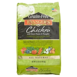 Evanger's Grain-Free Chicken with Sweet Potato & Pumpkin Dry Dog Food - 33 Lbs