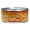 Evanger's Organics Turkey with Butternut Squash Canned Cat Food - 5.5oz Cans - Case of 24