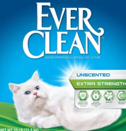 Ever Clean Extra Strength Clumping Cat Litter - Unscented - 25 Lbs