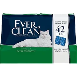 Ever Clean Extra Strength Clumping Cat Litter - Unscented - 10.5 Lbs - 4 Pack