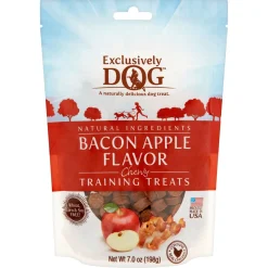 Exclusively Dog Training Treats Soft and Chewy Dog Treats - Bacon and Apple - 7 Oz