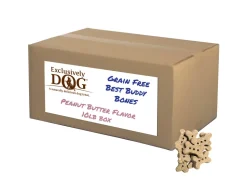 Exclusively Pet Best Buddy Bones Grain-Free Dog Treats - Peanut Butter - 10 lb