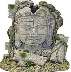 Exotic Environments Ancient Stone Head Ruin Resin Aquatics Decoration - Medium