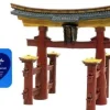 Exotic Environments Japanese Torii Gate Resin Aquatics Decoration - Green/Gray - Medium