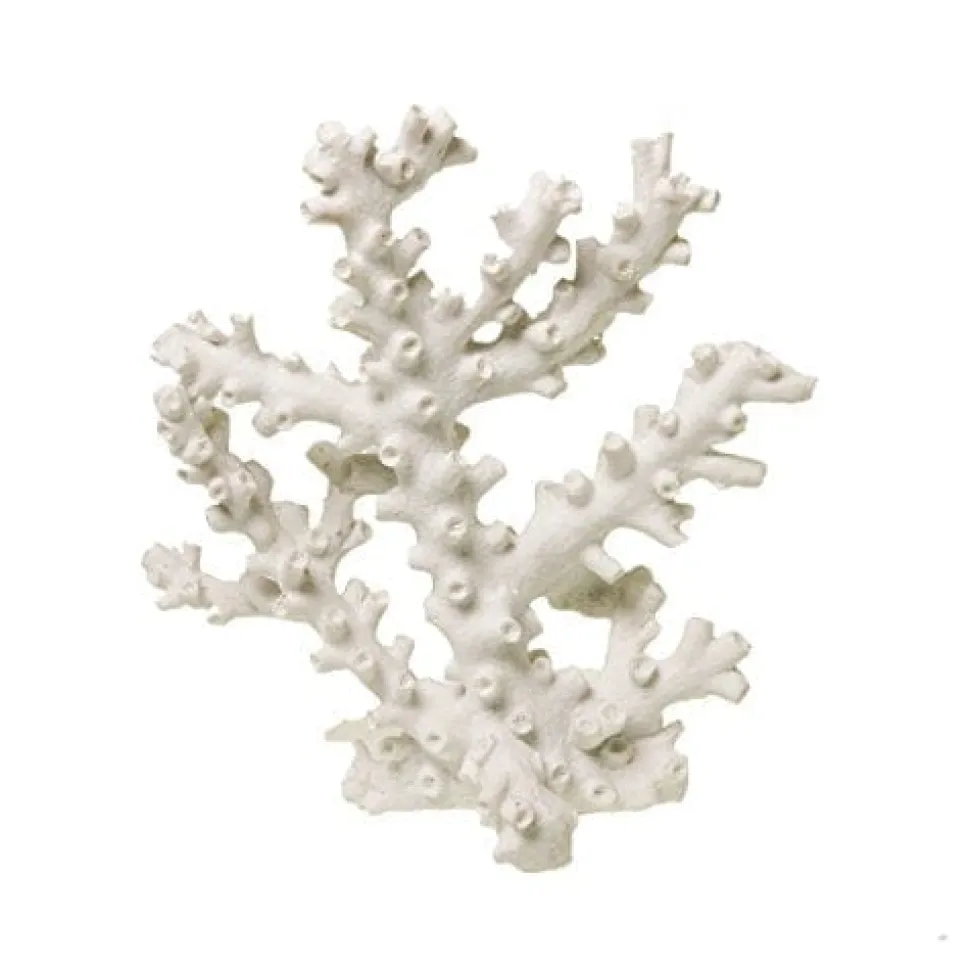 Exotic Environments Octopus Coral Resin Aquatics Decoration - White - Small