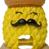 Exotic Environments Pineapple Sombrero Resin Aquatics Decoration - Yellow - Small