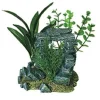Exotic Environments Rock Arch with Plants Resin Aquatics Decoration - Small