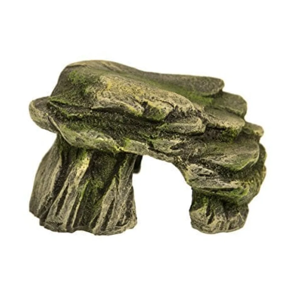 Exotic Environments Rock Cave Resin Aquatics Decoration - Green - Small