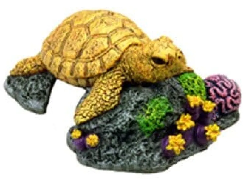 Exotic Environments Sea Turtle Resin Aquatics Decoration - Small