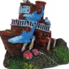 Exotic Environments Shark Shipwreck Resin Aquatics Decoration - 3.25 X 2.25 X 2.75