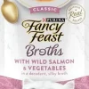 Fancy Feast Classic Broths with Wild Salmon & Vegetables Supplemental Cat Food Pouches