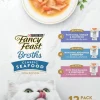 Fancy Feast Classic Collection Broths Variety Pack Supplemental Cat Food Pouches