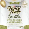 Fancy Feast Creamy Broths with Chicken & Vegetables Supplemental Cat Food Pouches