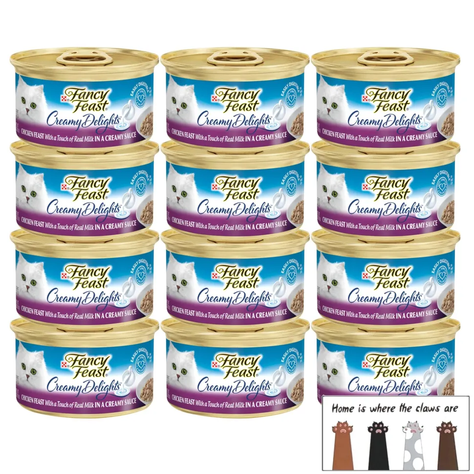 Fancy Feast Creamy Delights Chicken Feast Pate in a Creamy Sauce Canned Cat Food