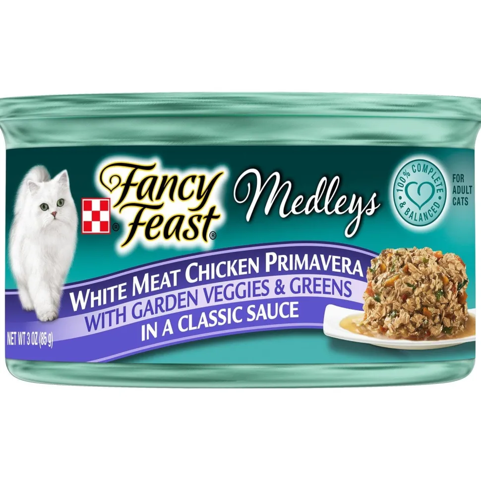 Fancy Feast Elegant Medleys White Meat Chicken Primavera Canned Cat Food