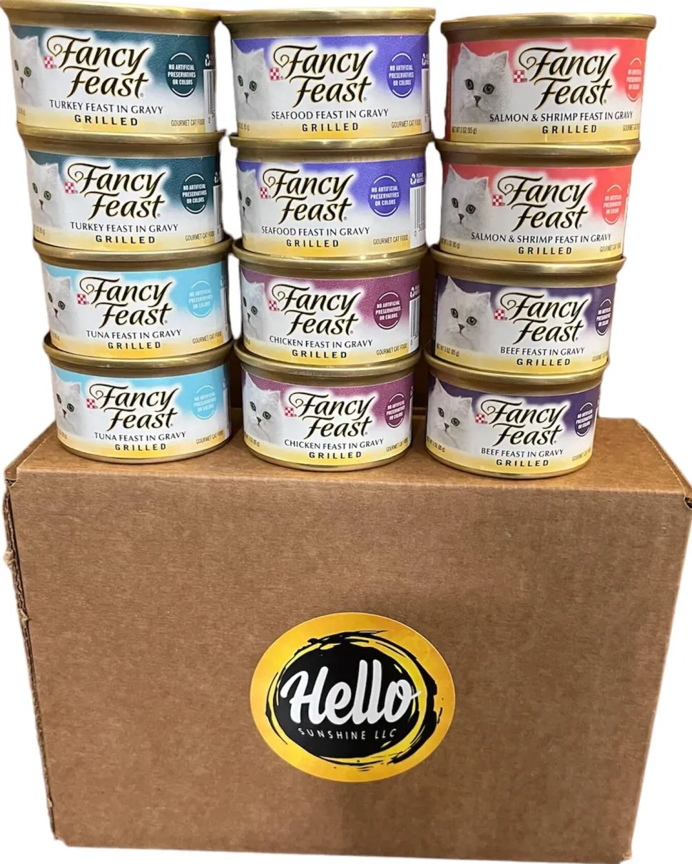 Fancy Feast Grilled Seafood Feast in Gravy Cat Food Canned
