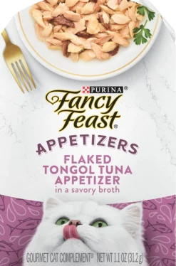 Fancy Feast Natural Flaked Tongol Tuna in Broth Wet Cat Food Tray - 2 Oz - Case of 10