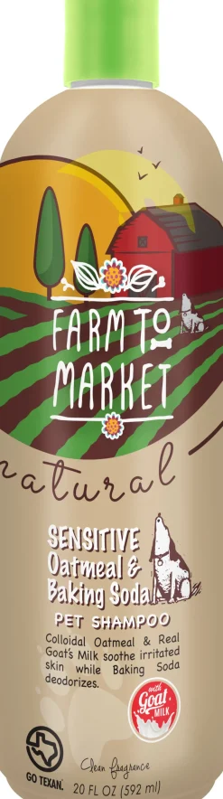 Farm to Market Natural Sensitive Oatmeal & Baking Soda Shampoo w/ Goat Milk - 20 Oz