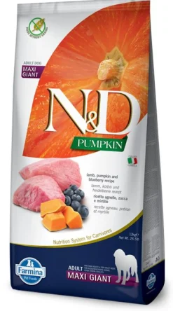Farmina Grain-Free Pumpkin Lamb & Blueberry Adult Maxi/Giant Dry Dog Food - 26.4 lb Bag