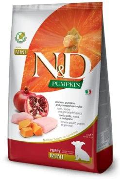 Farmina N&D Grain-Free Pumpkin Chicken & Pomegranate Puppy Mini Dry Dog Food - 5.5 lb Bag