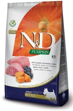 Farmina N&D Grain-Free Pumpkin Lamb & Blueberry Adult Mini Dry Dog Food - 15.4 lb Bag
