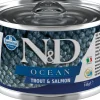 Farmina N&D Ocean Trout & Salmon Mini Canned Dog Food - 4.9 oz - Case of 6