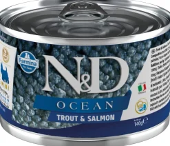 Farmina N&D Ocean Trout & Salmon Mini Canned Dog Food - 4.9 oz - Case of 6
