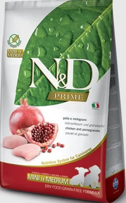 Farmina N&D Prime Chicken & Pomegranate Puppy Mini Dry Dog Food - 15.4 lb Bag