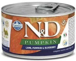 Farmina N&D Pumpkin Lamb, Pumpkin & Blueberry Mini Canned Dog Food - 4.9 oz - Case of 6
