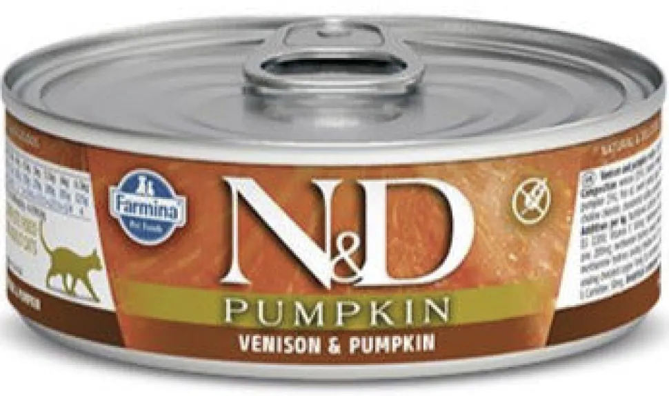 Farmina N&D Pumpkin Venison, Pumpkin & Apple Canned Cat Food - 2.8 oz - Case of 12